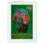 Admission Day Advertisment, State Festival Greeting Card