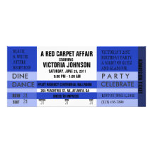 Admission Ticket Invite [Blue]