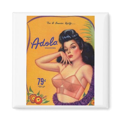 Adola Brassieres Magnet by spyderfyngers