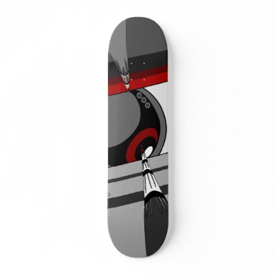 Adolescence With Attitude Skate Board Deck by moodindigo