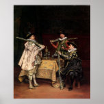 Adolphe Alexandre Lesrel Discussing The Days Shoot Print
