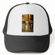Adolphe Alexandre Lesrel The Attentive Courtier Trucker Hat