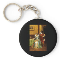 Adolphe Alexandre Lesrel The Attentive Courtier Keychain