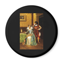 Adolphe Alexandre Lesrel The Attentive Courtier Fridge Magnet