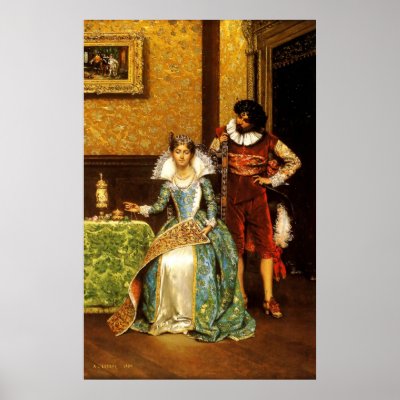 Adolphe Alexandre Lesrel The Attentive Courtier Posters by art_world