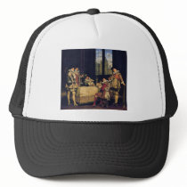 Adolphe Alexandre Lesrel The game of cards Trucker Hat