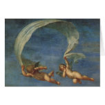 Adonis Led by Cupids (detail) by Francesco Albani Card