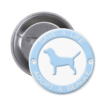 Adopt a Beagle Button