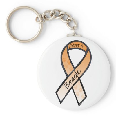 Adopt a Beagle Orange Awareness Ribbon by GreyWolfCreation