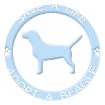 Adopt a Beagle Stickers