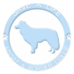 Adopt a Border Collie Stickers