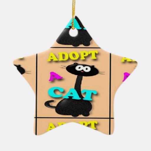 adopt a cat christmas tree ornament zazzle co uk adopt a cat christmas tree ornament zazzle co uk