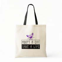 Adopt A Cat Save A Life Bag