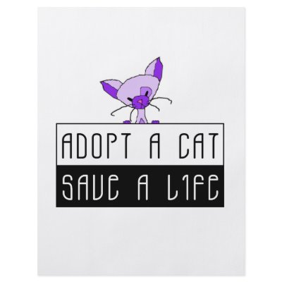 Adopt A Cat Save A Life - Customisable by meetthemews