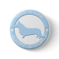 Adopt a Corgi Button (Cardigan)