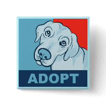 Adopt a dog Button