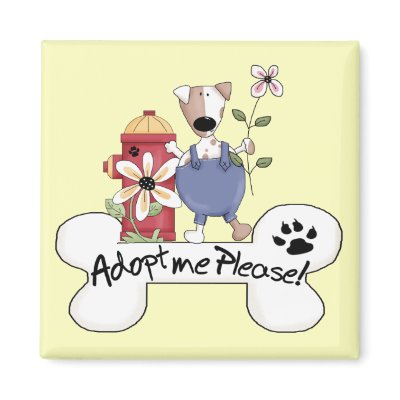 Adopt A Dog Refrigerator Magnets by catanddog