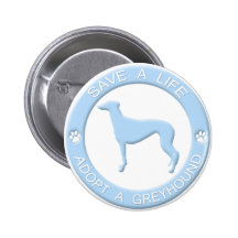Adopt a Greyhound Button