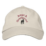 Adopt A Greyhound embroidered hats