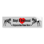 Adopt A Greyhound Rescue Bumper Sticker
