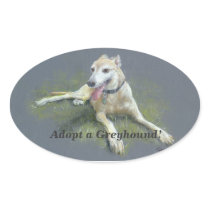 ADOPT A GREYHOUND! STICKER