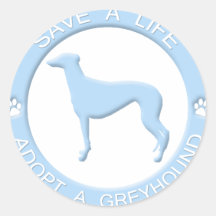 Adopt a Greyhound Stickers