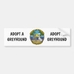 ADOPT A GREYHOUND THEY'RE GREAT BUMPER STICKER