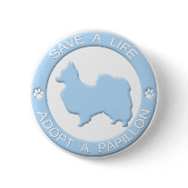 Adopt a Papillon Button