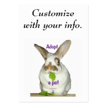 Adopt a pet business card templates