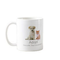 adopt a pet coffee mug