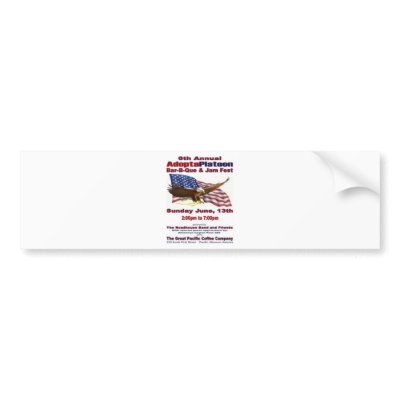 ADOPT A PLATOON BUMPER STICKER by ALMOUNT