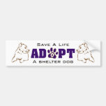 Adopt A Shelter Dog 1 Bumper Sticker