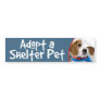 Adopt a Shelter Pet Beagle Bumper Sticker