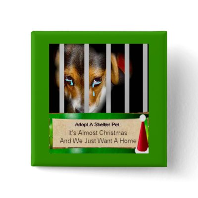 Adopt A Shelter Pet Button by DoviGirl2008