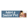 Adopt a Shelter Pet - Pitbull Bumper Sticker