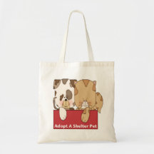 Adopt A Shelter Pet Tote Bags