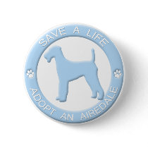 Adopt an Airedale Button