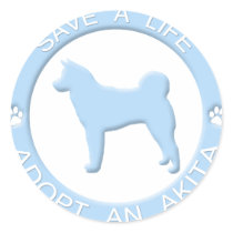 Adopt an Akita Stickers