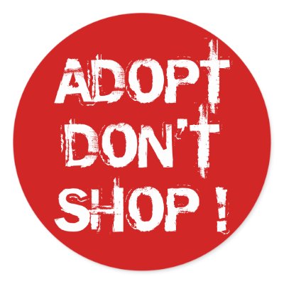Adopt, Don't Shop Stickers by TheAnimalLiberator