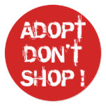 Adopt, Don't Shop stickers