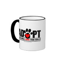 Adopt Pawprint Coffee Mug