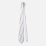 Adopted~WhiteandBlack Neck Tie
