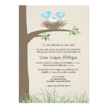 Adoption Announcement Baby Bird's Nest