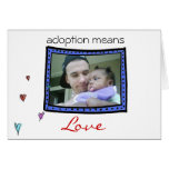 adoption/ baby  announcement card