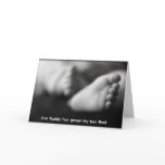 Adoption birth announcement greeting cards