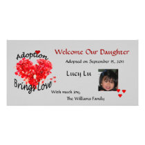 Adoption Brings Love Photo Card