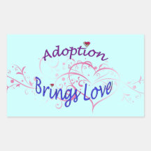 Adoption Brings Love Sticker