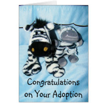 "ADOPTION" CONGRATULATIONS CARDS