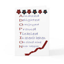 Adoption greeting card