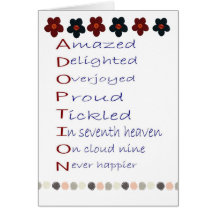 Adoption greeting card
